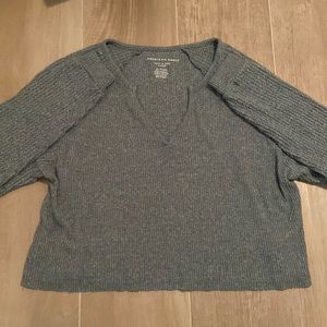 American Eagle Soft Crop Top Sweater